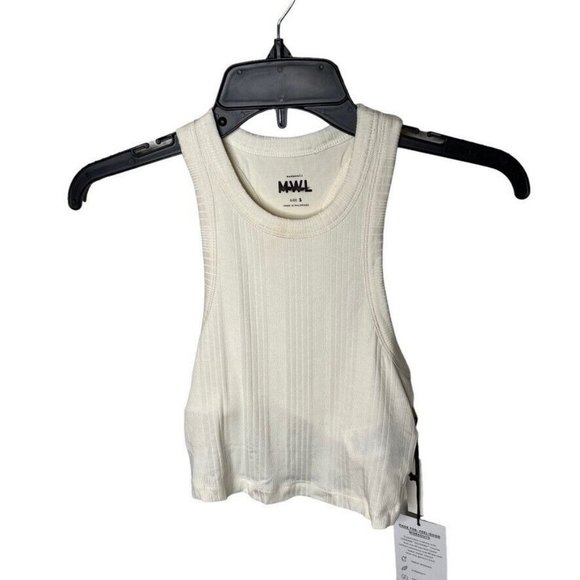 Madewell $48 Variegated Rib Drop Top Lighthouse Size M NJ129 - Picture 3 of 7